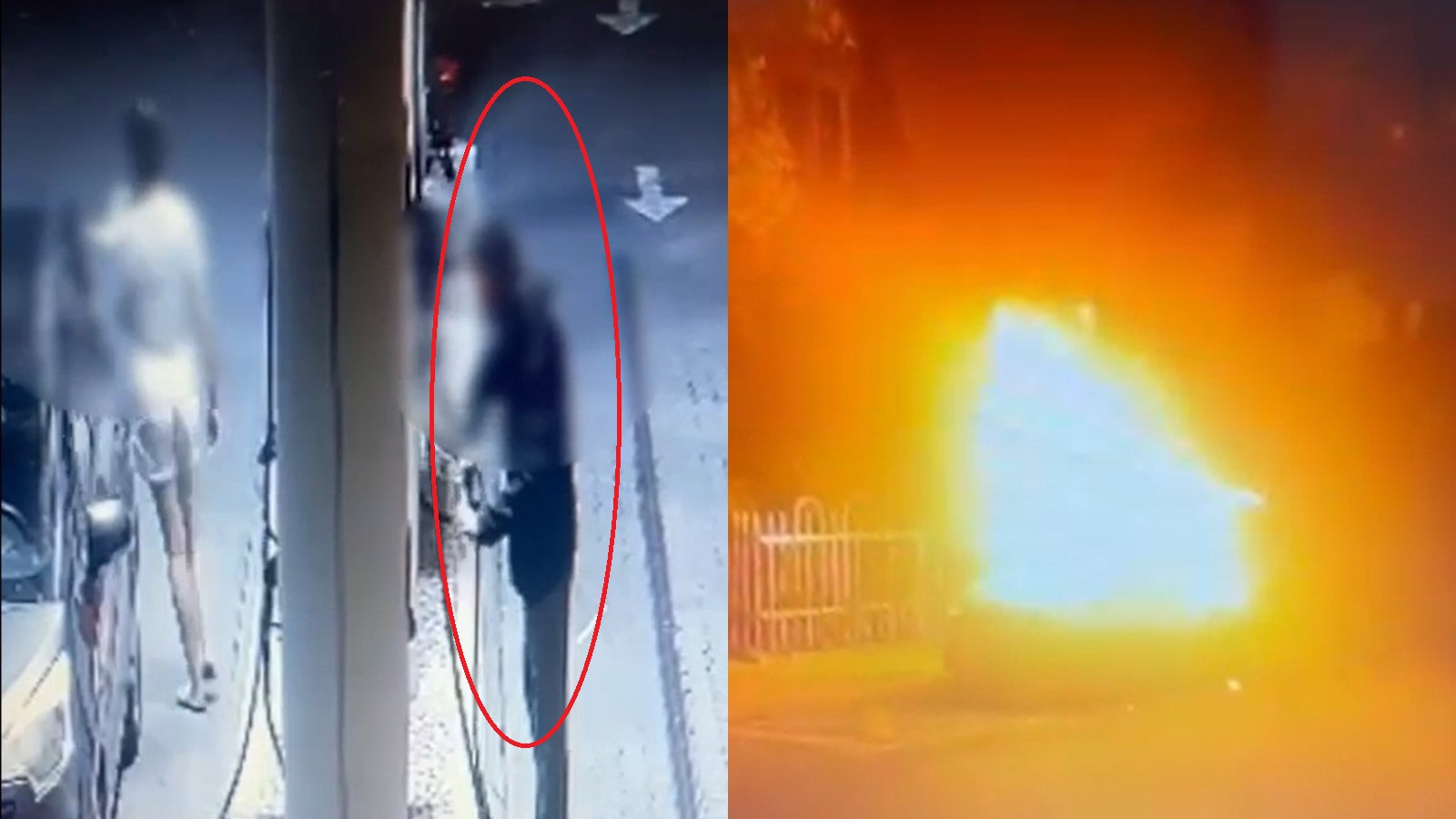 Un bărbat a fost reținut după ce ar fi incendiat mașina fostei sale iubite în Sectorul 3 al Capitalei. VIDEO