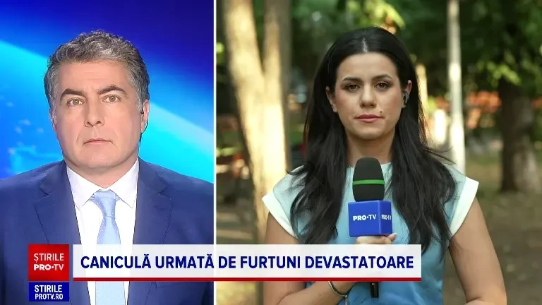 Vremea la extreme în România. Vestul țării e sub Cod portocaliu de furtuni, iar sudul se sufocă sub Cod roșu de caniculă