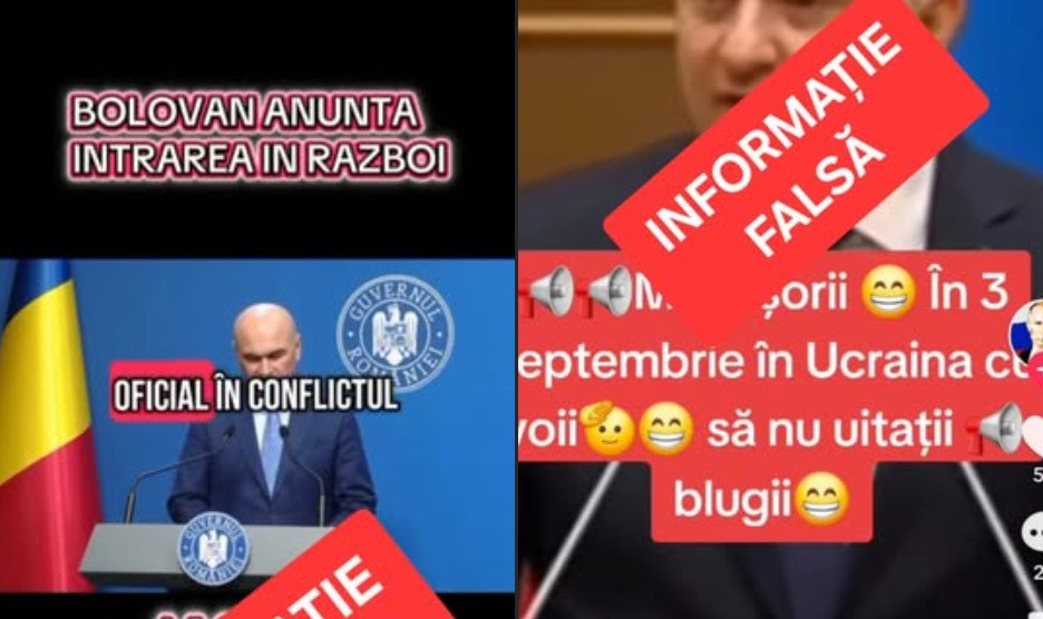 MAI combate un fake-news viral cu Ilie Bolojan care ar anunţa intrarea României în război, în luna septembrie