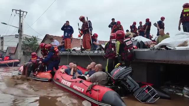 Inundații catastrofale în nordul Chinei: 38 de morți și zeci de mii de evacuați