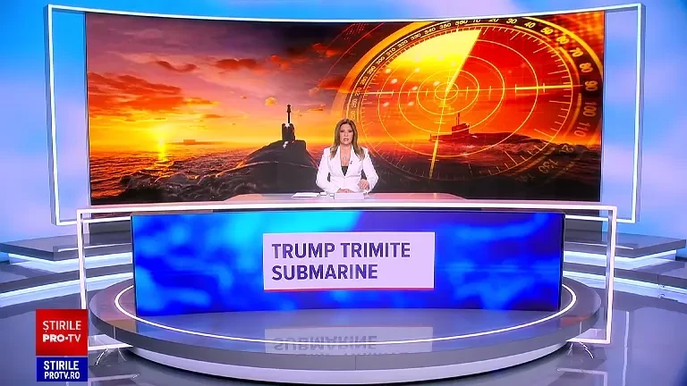Trump: Am ordonat ca două submarine nucleare să fie poziţionate în apropierea Rusiei