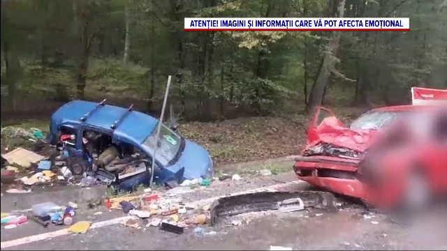 Accident cu 2 morți și 4 răniți pe un drum din Bihor. O șoferiță a pierdut controlul volanului și a intrat pe contrasens
