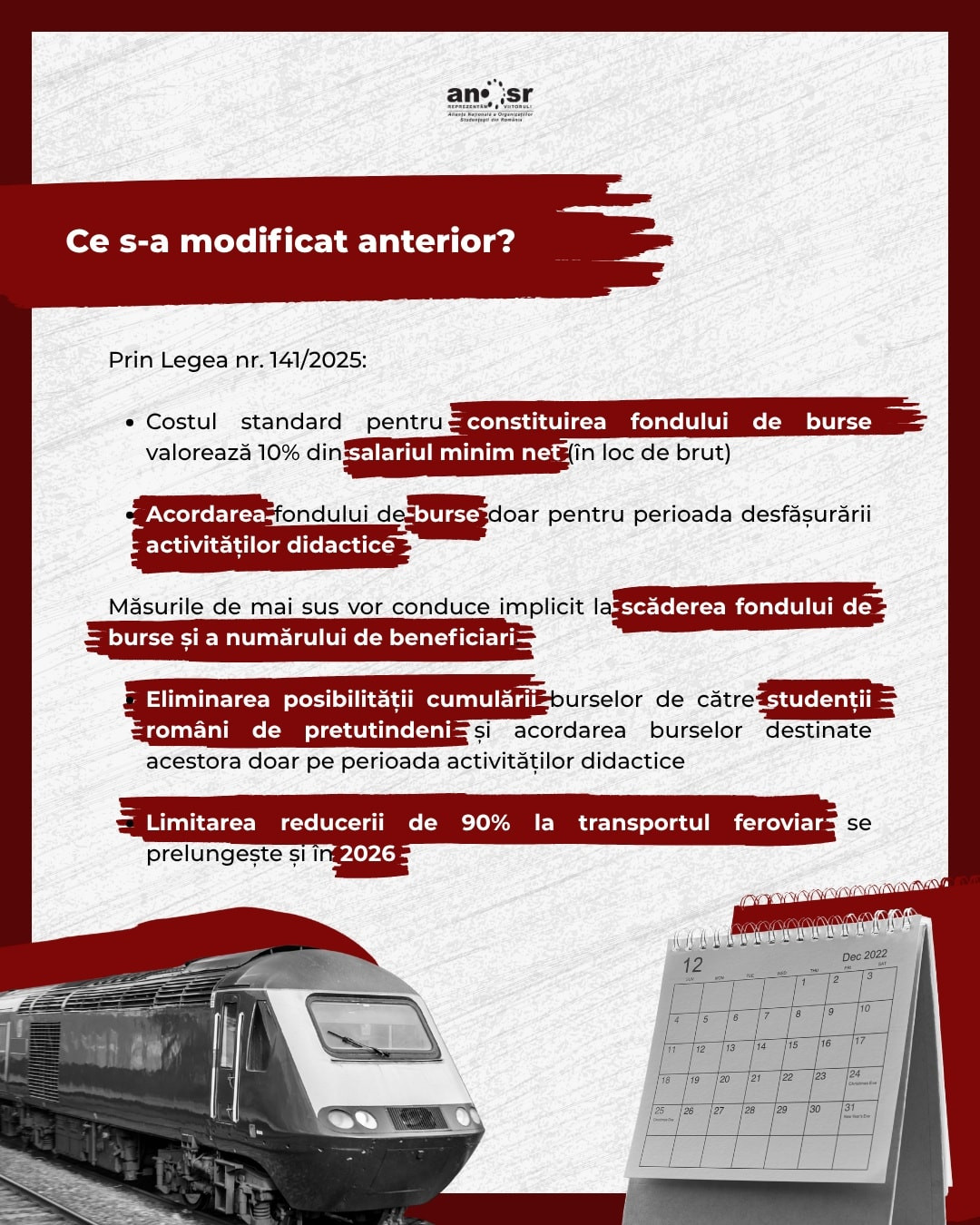 ANOSR, burse