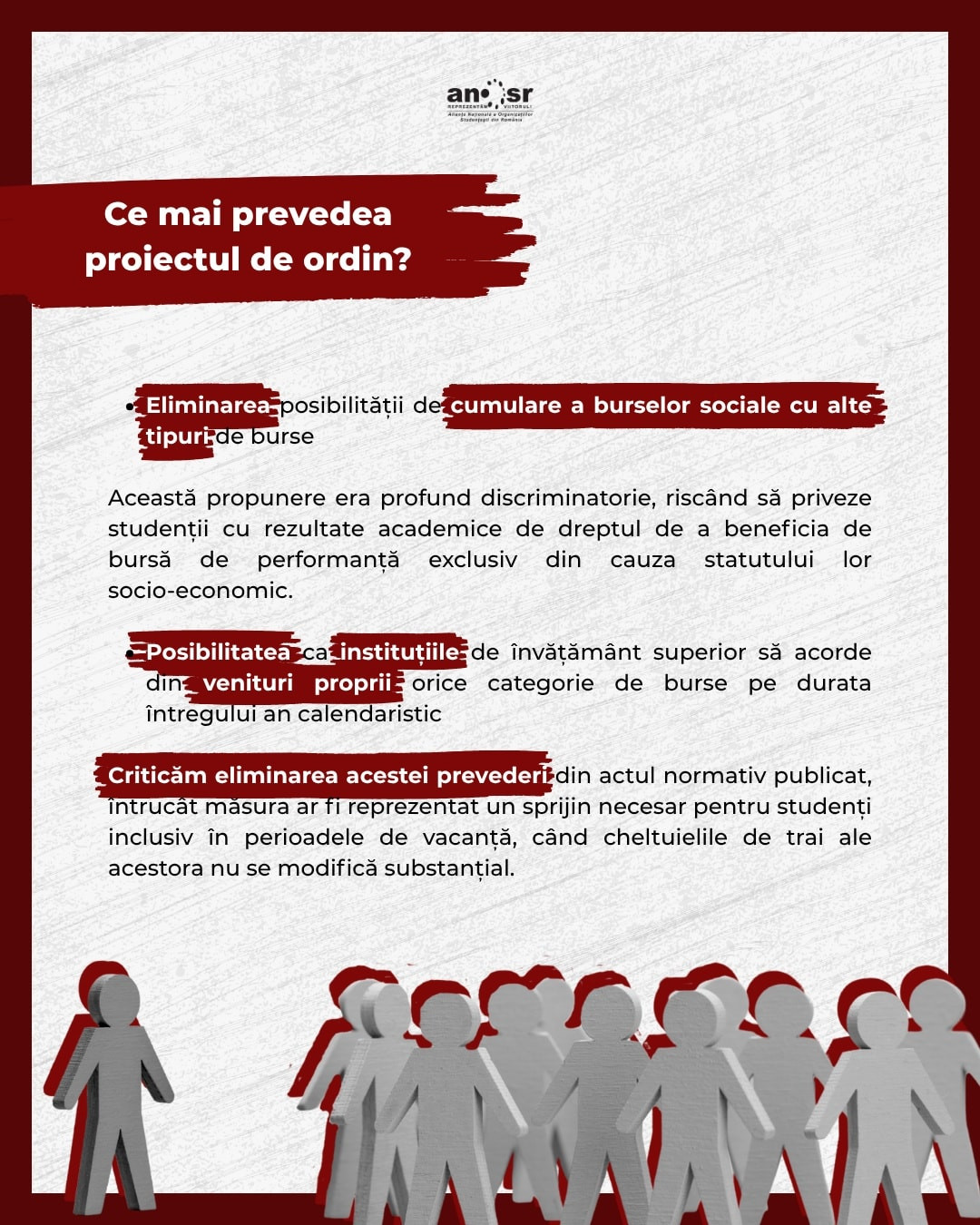 ANOSR, burse