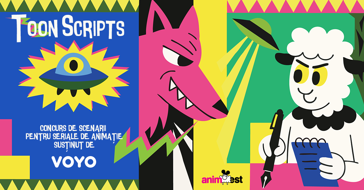 Animest.20: s-au deschis înscrierile pentru TOON SCRIPTS și PITCH, PLEASE!
