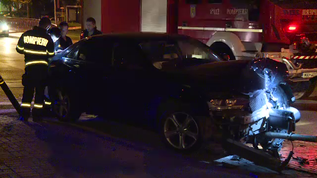 Accident violent provocat de un șofer care gonea prin București cu poliția pe urmele sale. „Mergea foarte haotic”