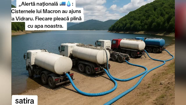 Fake news despre golirea Lacului Vidraru: "Aurul de la fundul apei este trimis în străinătate, apa vândută în Franța"