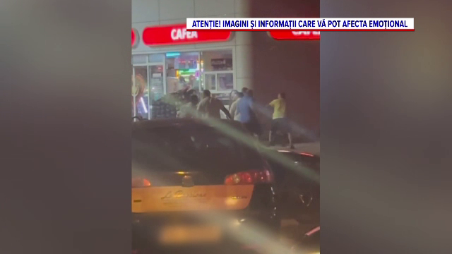 Bătaie cu răngi și bâte într-o benzinărie din Tecuci. Patru bărbați cu răni grave au fost prinși, alți nouă identificați