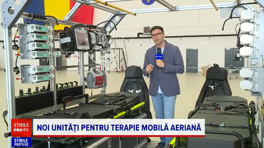 România a inaugurat două unități de terapie mobilă aeriană. Modulele pot transporta, simultan, 4 pacienți în stare critică