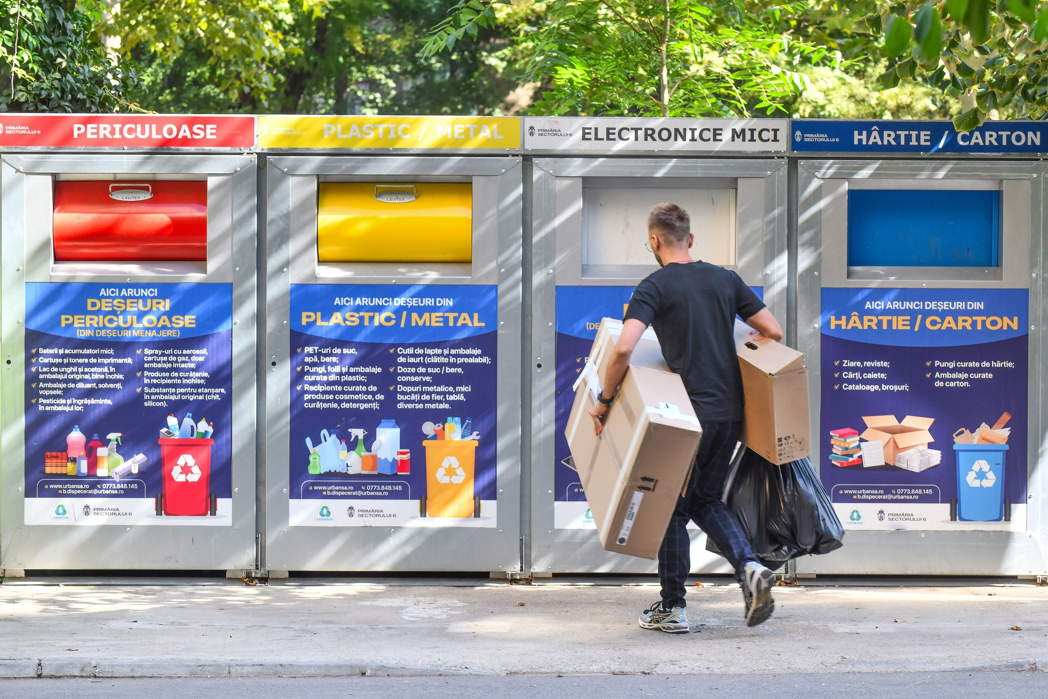 Big Brother în Sectorul 6 pentru cetățenii care nu colectează selectiv gunoiul. Camere cu difuzoare, supravegheate de poliție