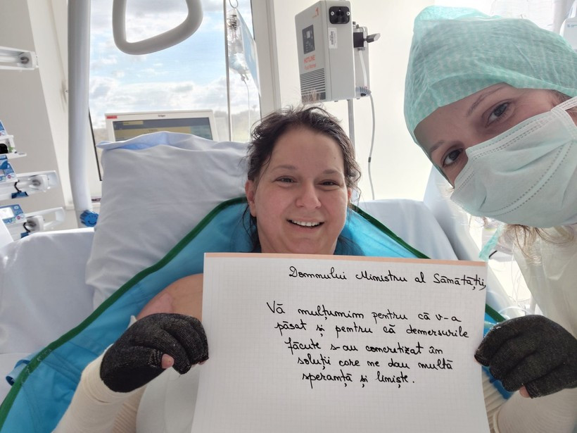 La 36 de zile de la transferul în Belgia al pacientei de la Floreasca, Ministerul Sănătăţii anunţă că va acoperi costurile