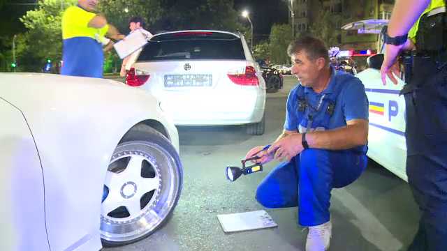 Razie în București. Ce au pățit șoferii prinși cu mașinile tunate