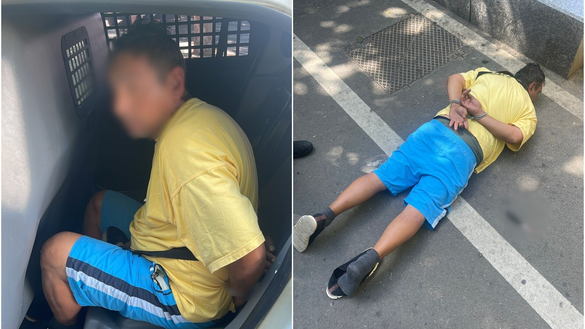 Bărbat înjunghiat pe o stradă din Capitală. Atacatorul, cunoscut de-al victimei, a fost prins de polițiști