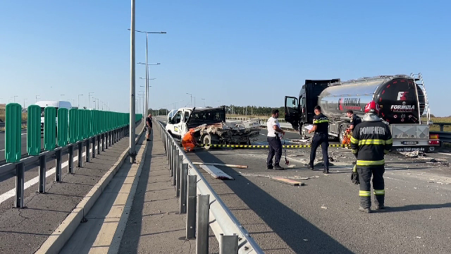 ANIMAȚIE GRAFICĂ. Cum s-a produs tragedia în urma căreia trei muncitori au fost spulberați de o autocisternă