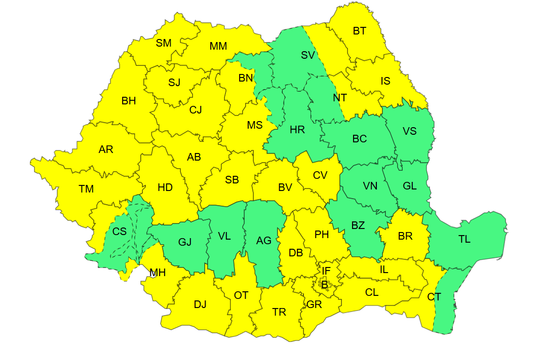 cod galben caniculă