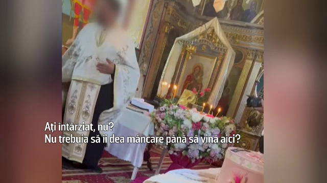Un preot i-a certat pe părinții unui bebeluș că nu l-au hrănit înainte să ajungă la biserică, pentru a fi botezat, în Iași