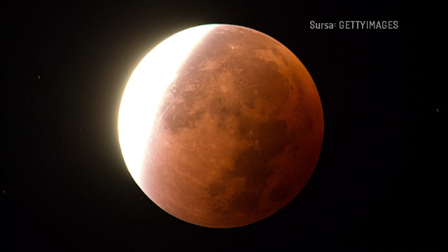 Ora la care se va vedea eclipsa totală de Lună. „Luna Sângerie” va transforma cerul într-un spectacol roșu timp de patru ore