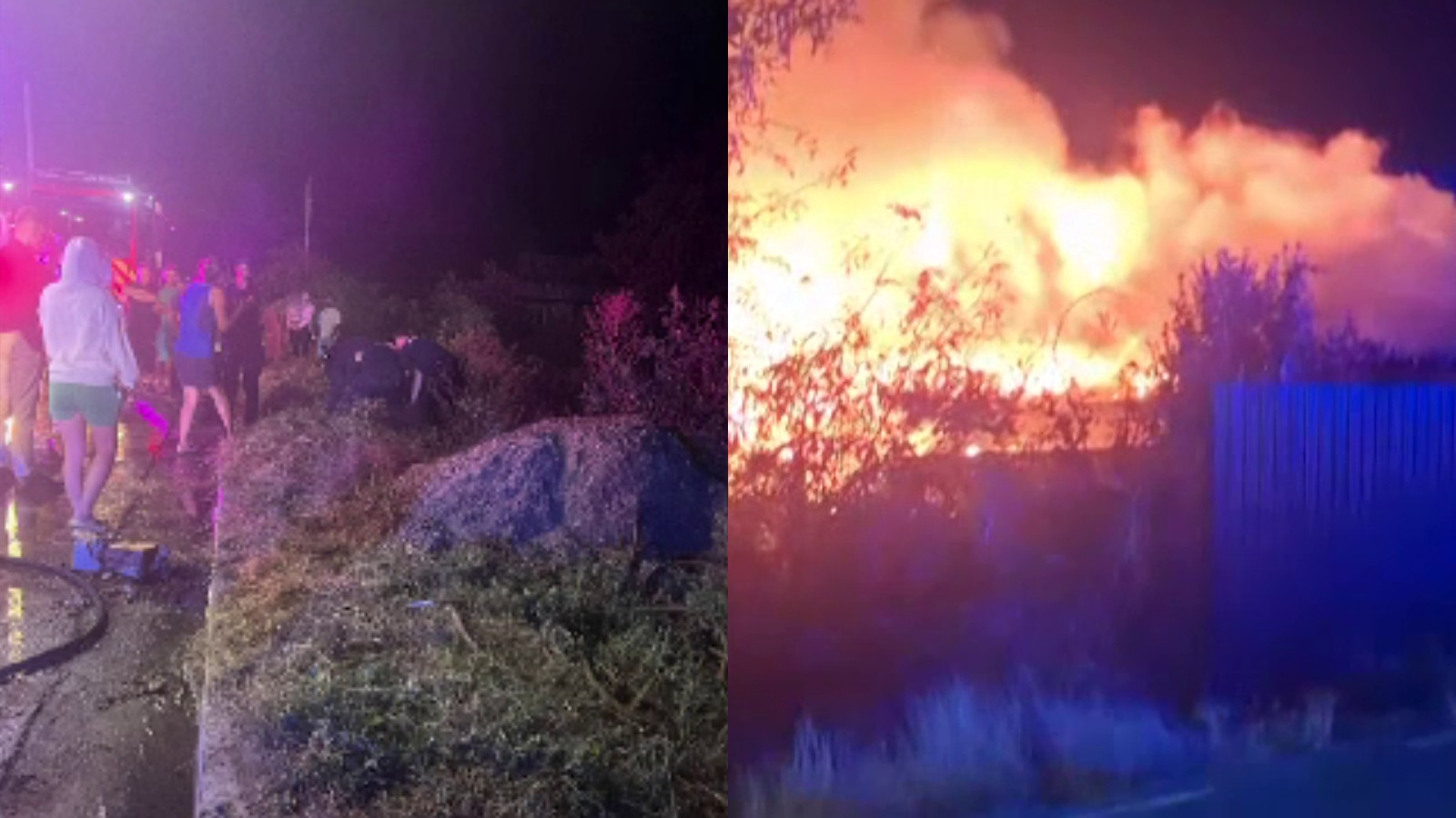 Un bărbat beat a încurcat pompierii care stingeau incendiul de la casa vecinilor, în Galați