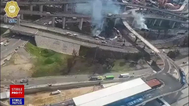 Un camion cu gaz a explodat în Mexico City generând o „undă de șoc”. Patru persoane au murit și alte 90 sunt rănite