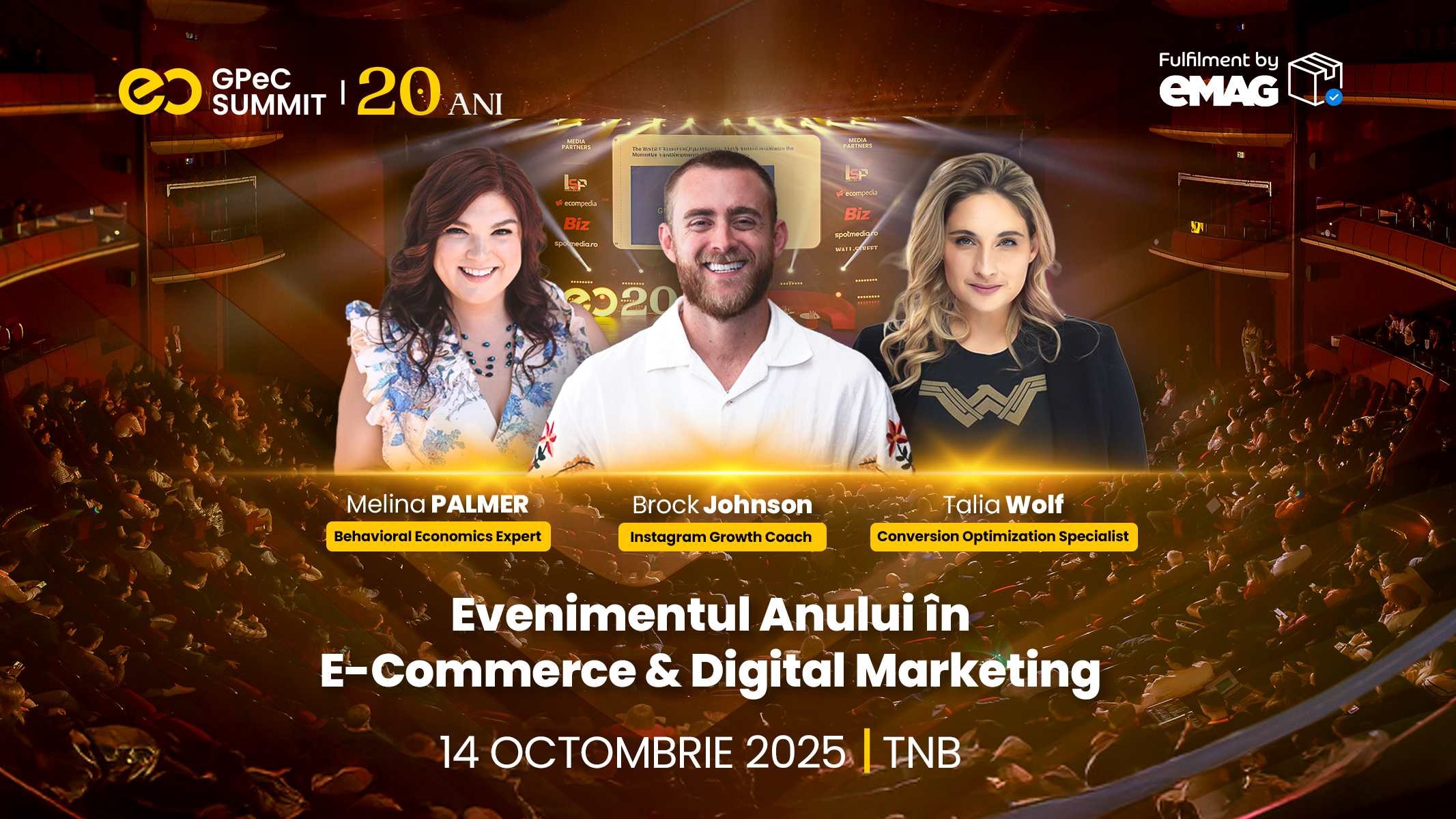 Primii speakeri internaționali confirmați la GPeC SUMMIT 14 Octombrie – ediția aniversară de 20 de ani