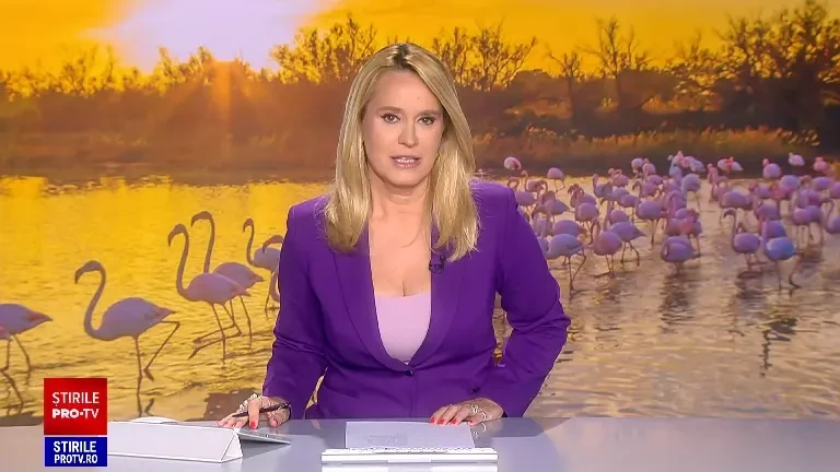 Sute de păsări exotice s-au oprit pe un lac din România, în drumul lor spre Africa. Vin din Crimeea