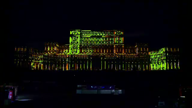 Artă digitală pe fațada Parlamentului. Capitala găzduiește ediția a 10-a „iMapp” cu 7 artiști vizuali, cei mai buni din lume