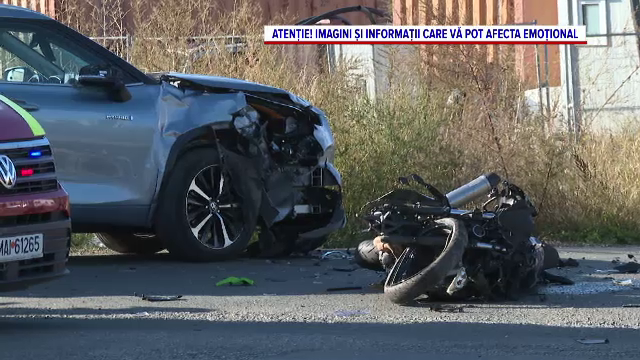 Un motociclist a murit la Timișoara, după ce un șofer a virat fără să se asigure. Impactul a fost extrem de puternic