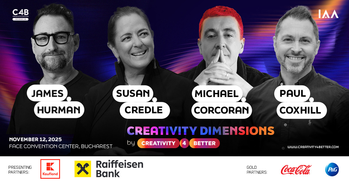 Conferința IAA Creativity4Better se întoarce în 2025 într-un format care explorează toate dimensiunile creativității