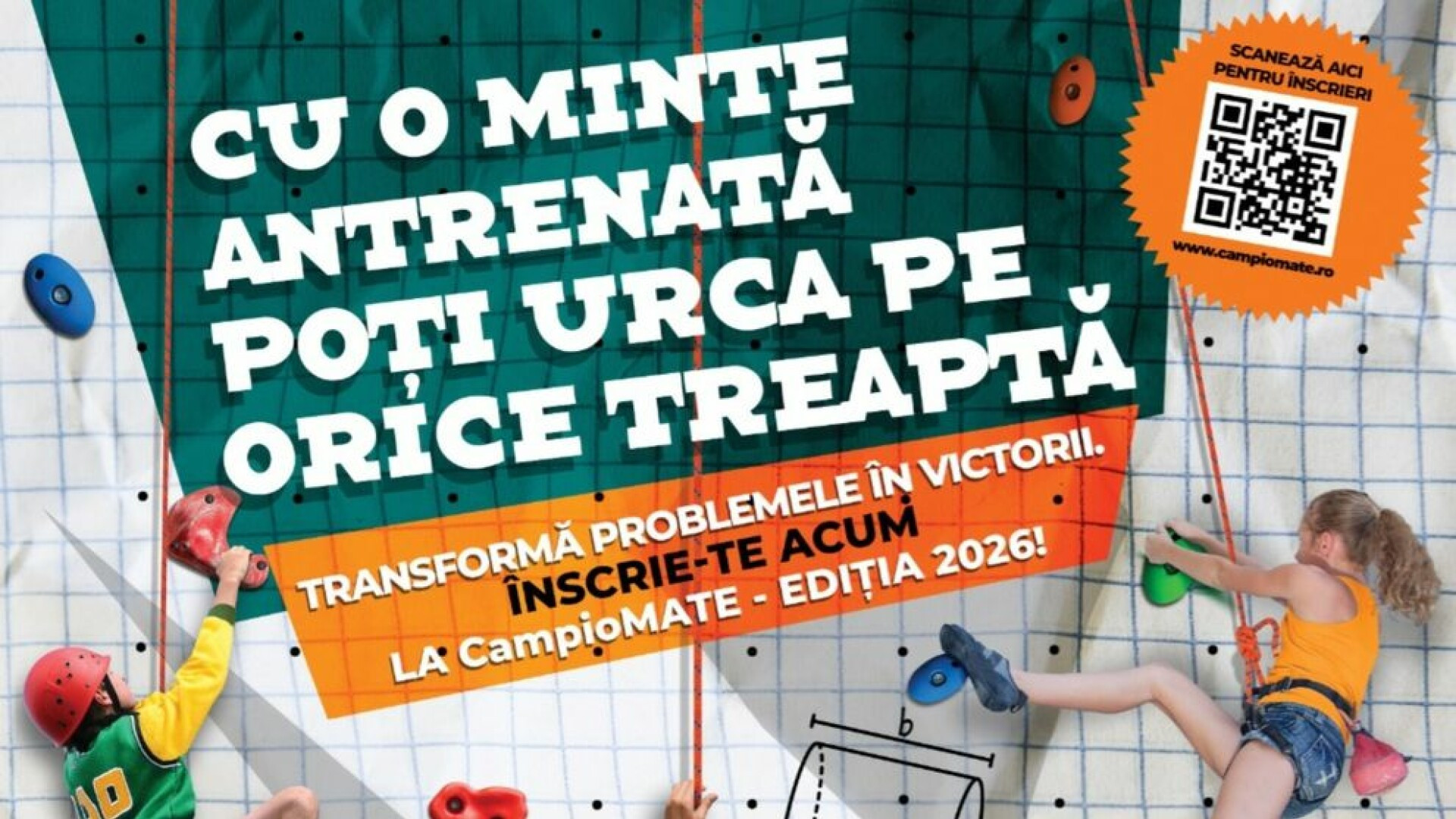 CampioMATE – Campionatul național de matematică pe echipe – a dat START ÎNSCRIERILOR pentru Ediția 2026