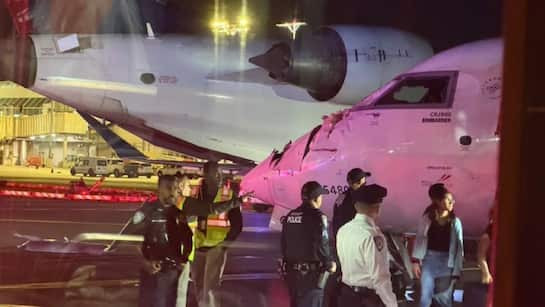 Două avioane s-au ciocnit pe un aeroport din New York. Două persoane au fost rănite. FOTO