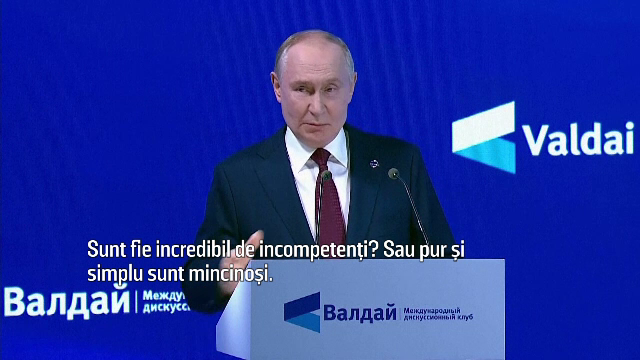 Vladimir Putin acuză liderii europeni: „Sunt fie incredibil de incompetenți, fie pur și simplu mincinoși”