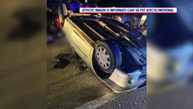 Momentul în care o fată de 15 ani a fost aruncată din mașina condusă de un șofer beat, în Neamț