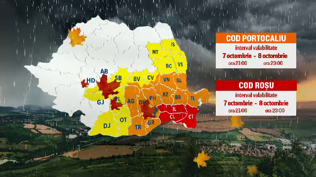 Jumătate din România, amenințată de un ciclon care aduce furtuni violente. Va ploua într-o zi cât pentru o lună întreagă