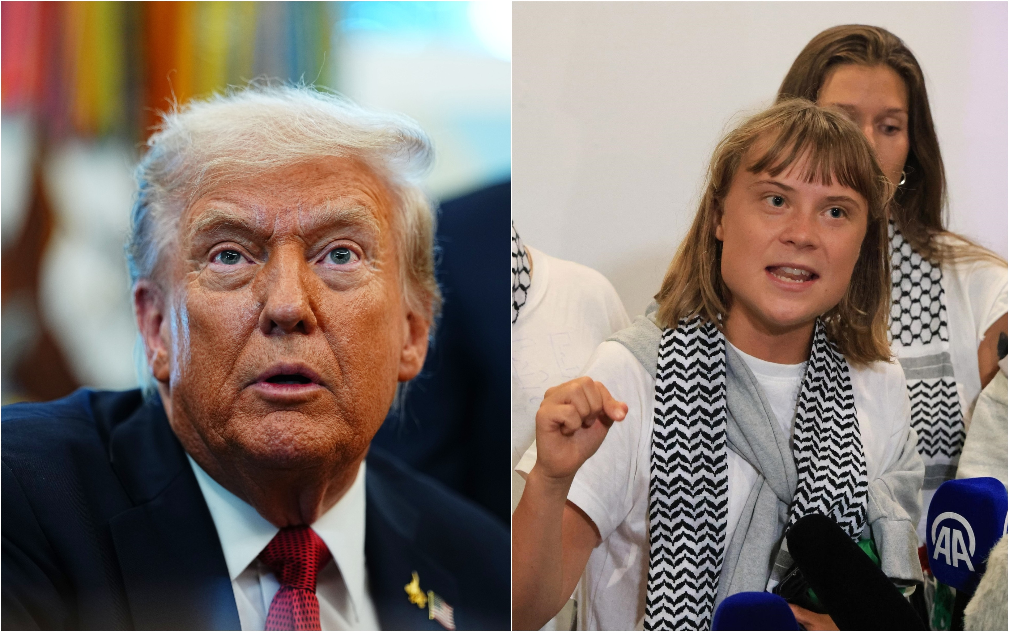 Trump o ironizează pe Greta Thunberg, după deportarea din Israel: „Are probleme cu furia”. Răspunsul sarcastic al activistei