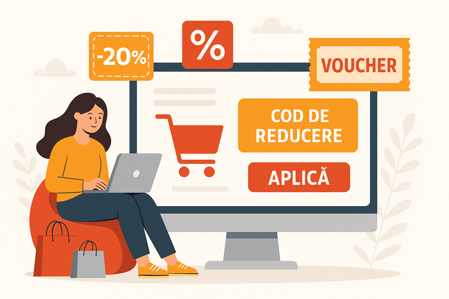 (P) Românii caută tot mai multe cupoane și coduri de reducere pentru cumpărături online