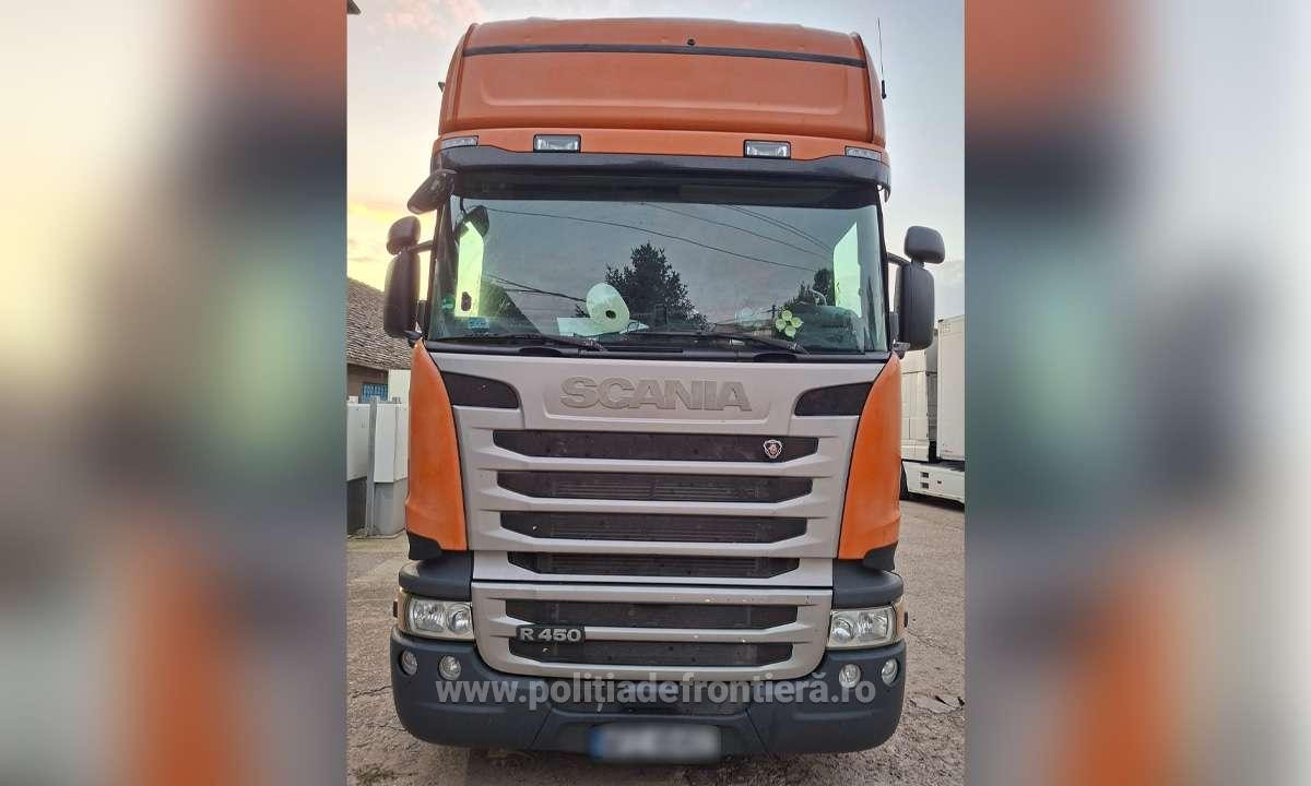 Captură record în Dolj. Polițiștii au făcut o descoperire de 16 milioane de lei în două camioane venite din Grecia. FOTO