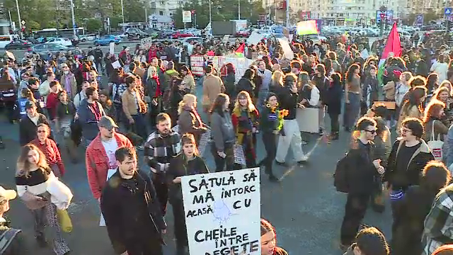 Manifestații împotriva violenței asupra femeilor, în România. Mii de oameni au participat la marșuri în mai multe orașe