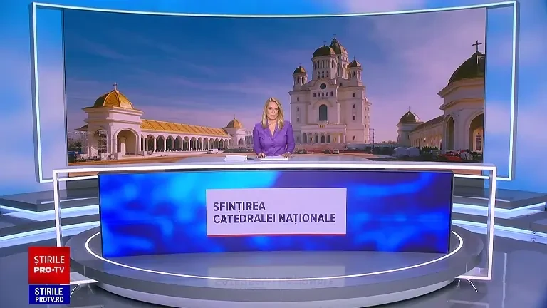 Peste 40.000 de oameni, așteptați la sfințirea Catedralei Naționale din București. Ceremonia, transmisă live pe Știrile ProTV