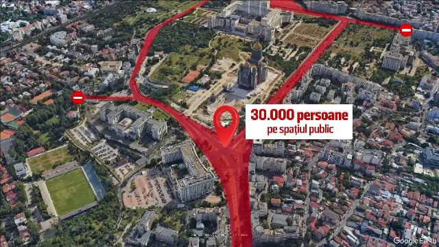 Resticții de circulație în București. Străzile închise și trasee ocolitoare în ziua sfințirii Catedralei Naționale