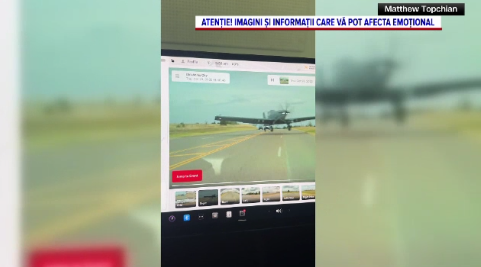 Incident spectaculos în SUA: un avion militar a aterizat de urgență pe autostradă, evitând la limită o mașină