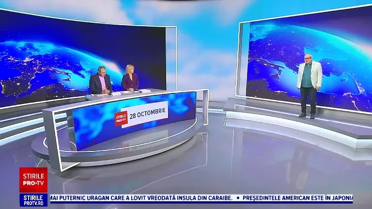 Vremea azi, 28 octombrie. Înnorările persistă în nord-vestul și în centrul țării, pe unde o să și plouă