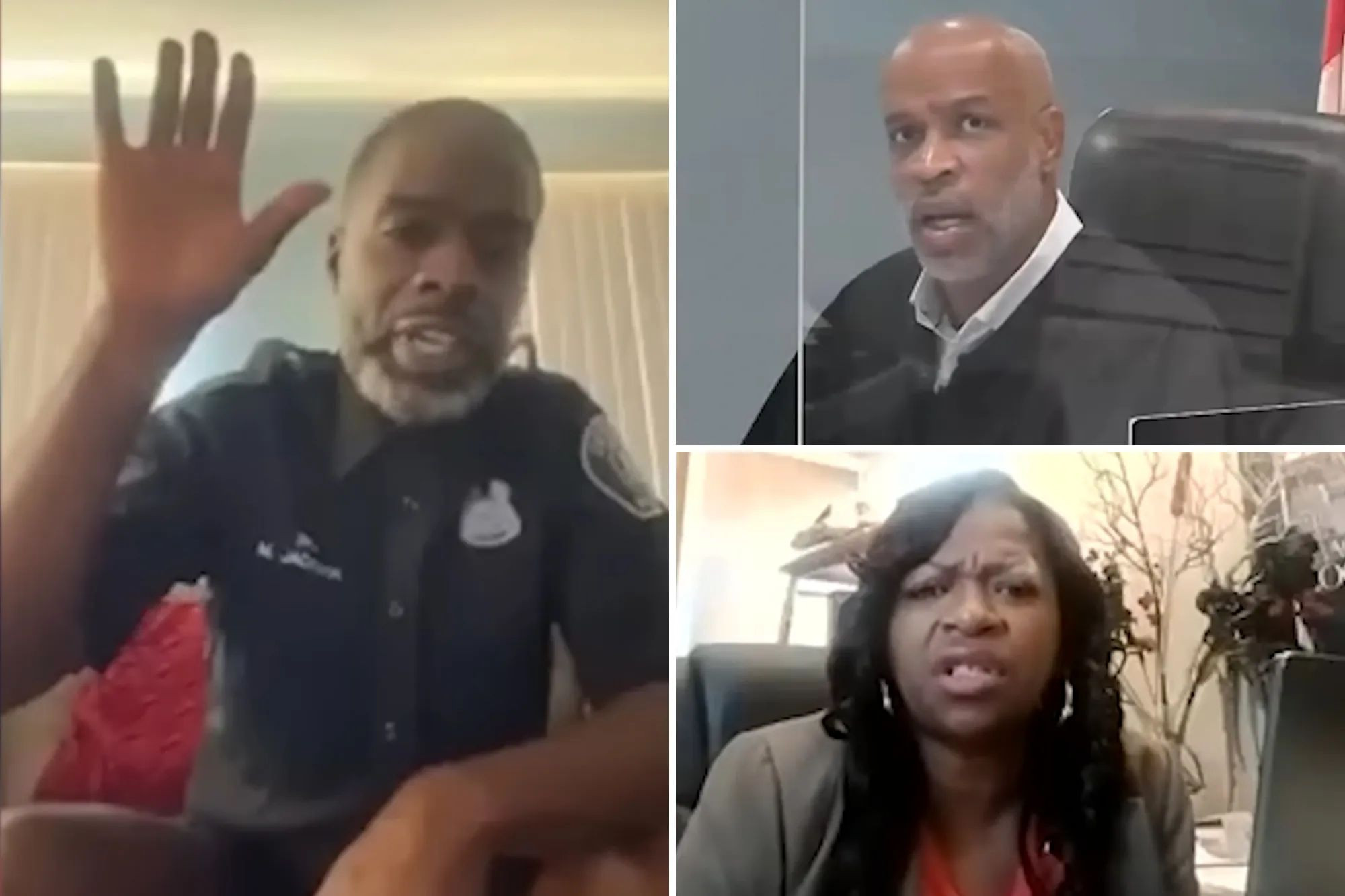 Polițist fără pantaloni, în fața instanței. Înregistrarea ședinței a devenit virală. „Văd oare ceea ce cred că văd?” |VIDEO