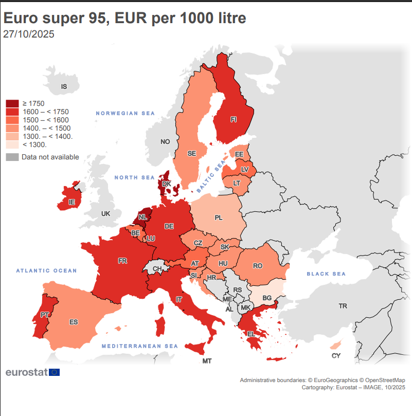 Cifre oficiale. Cât încasează statul din fiecare litru de benzină cumpărat la pompă în România