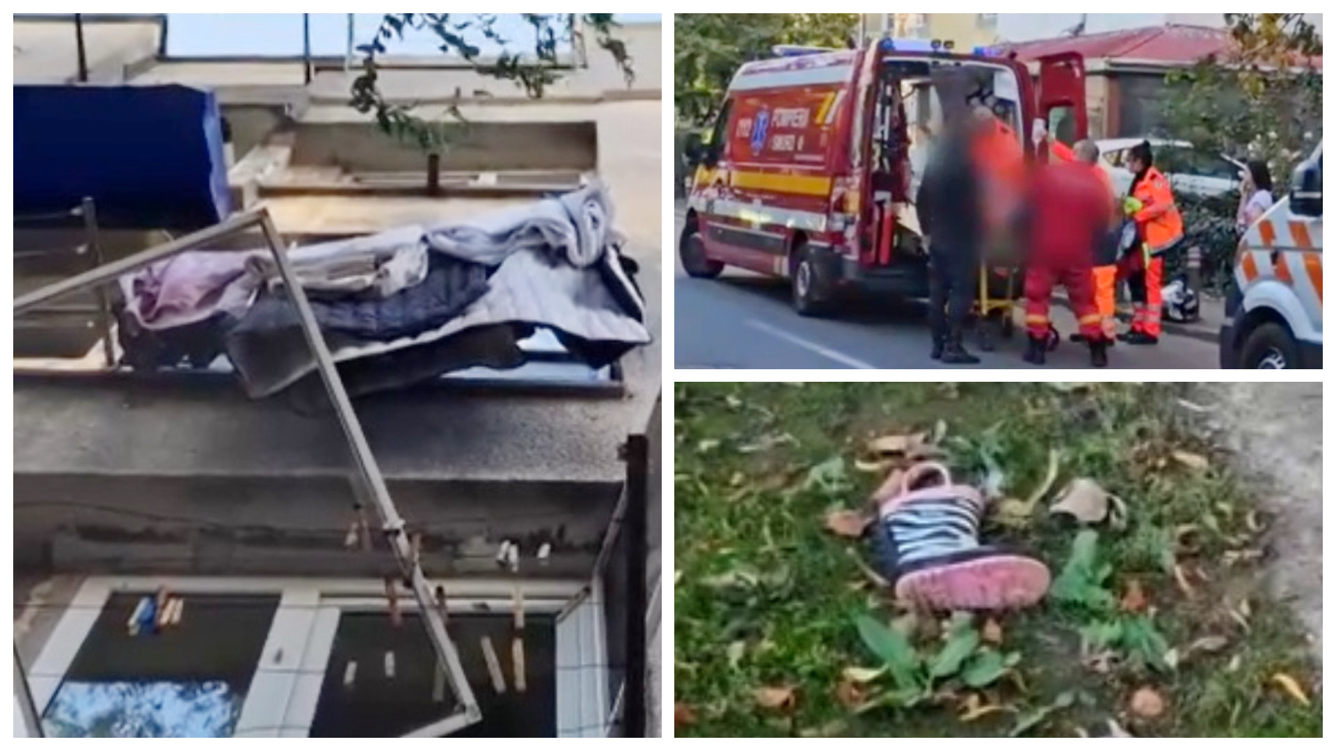 Cum a căzut fetița de numai 2 ani de la etajul al doilea al unui bloc din Constanța. Greșeala făcută de mama ei
