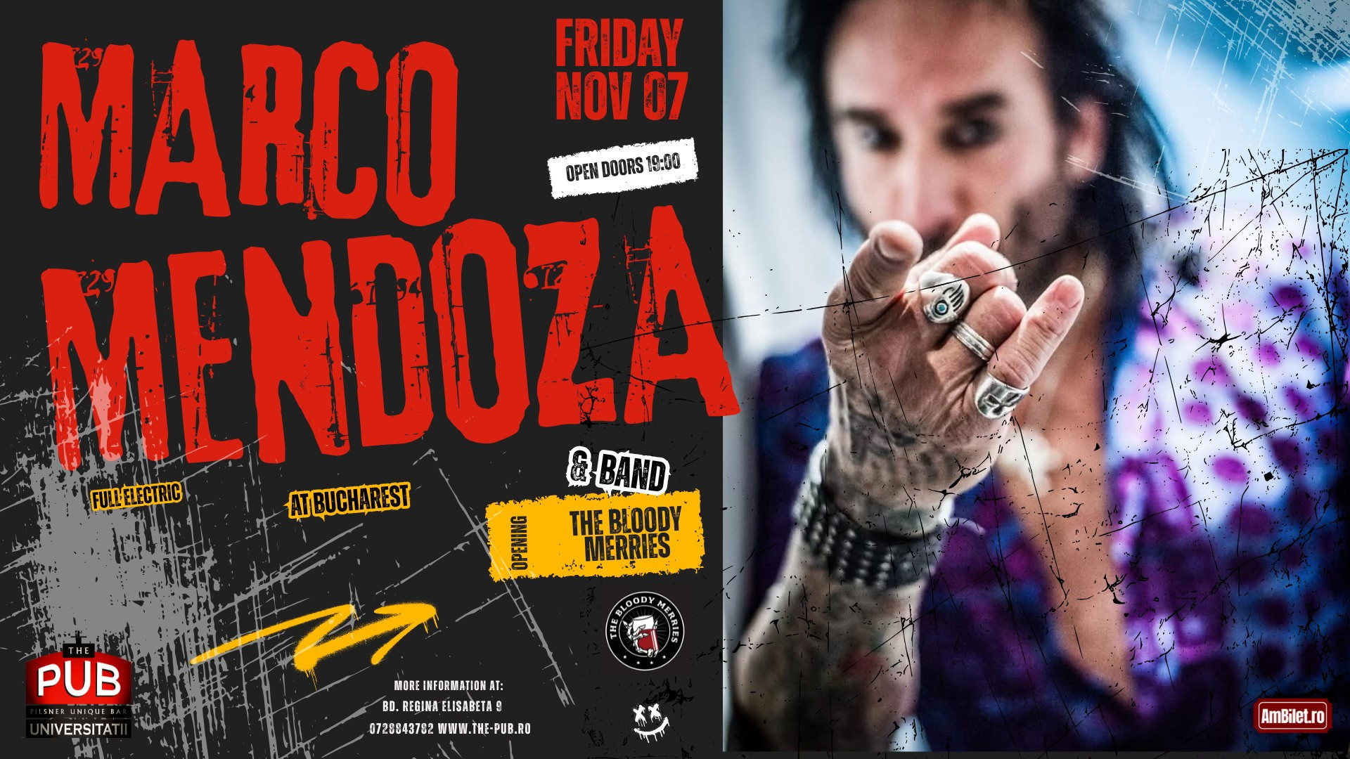 Legendarul Marco Mendoza, fost basist la Whitesnake sau Thin Lizzy, revine pe scena din București. Concert în 7 noiembrie