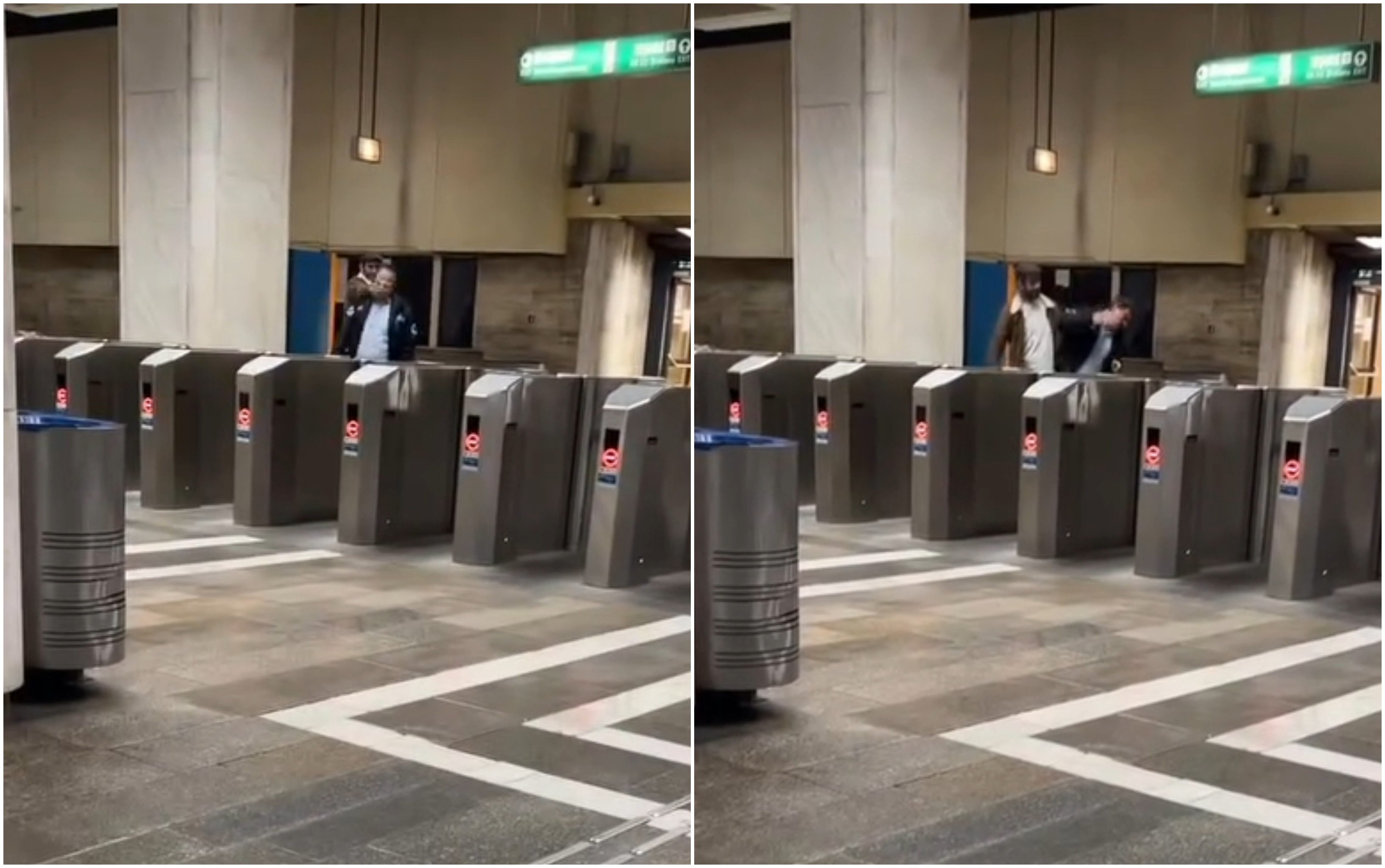 Agent de pază, lovit în față de un bărbat la stația de metrou Piața Unirii 2. Poliția s-a autosesizat