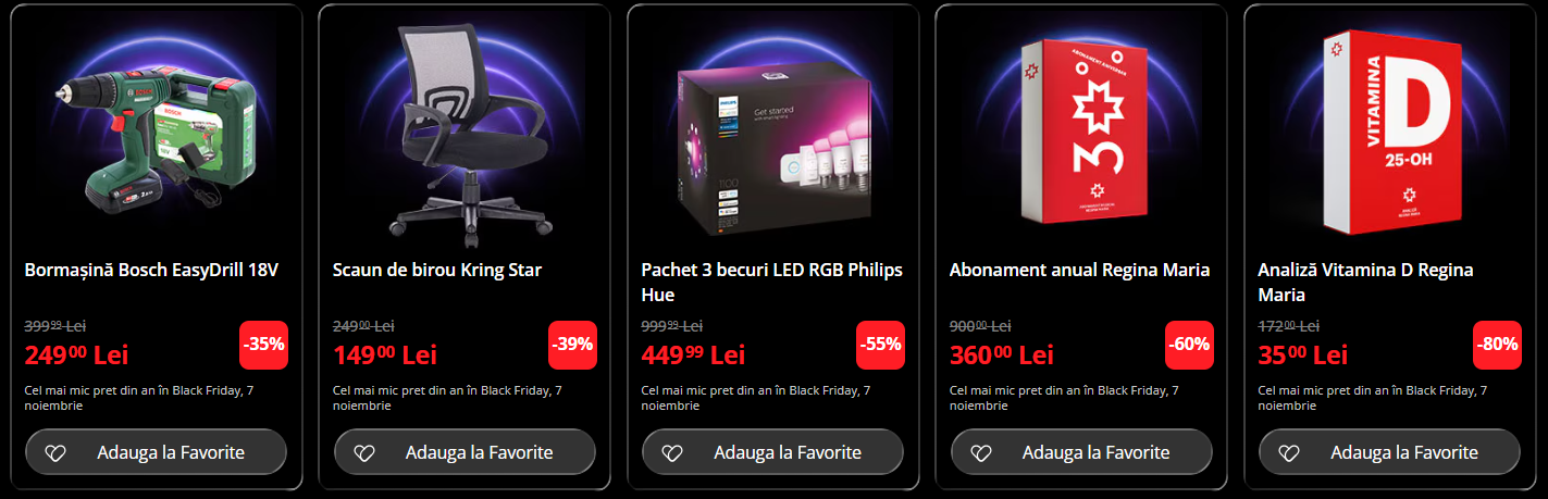 black friday 2025 - catalog emag 4 noiembrie