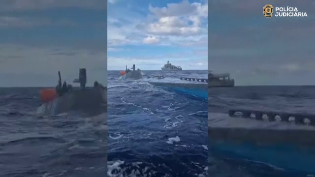 Un submarin cu 1,7 tone de cocaină, descoperit de autoritățile din Portugalia. Patru persoane au fost reținute