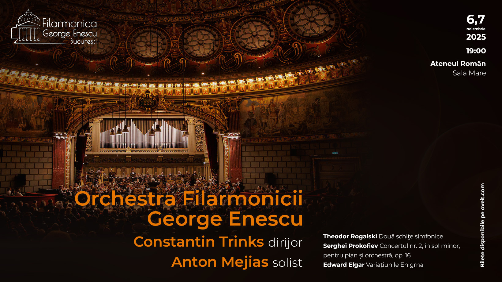 Constantin Trinks și Anton Mejias, invitați de prestigiu ai Filarmonicii George Enescu în concertele simfonice din noiembrie