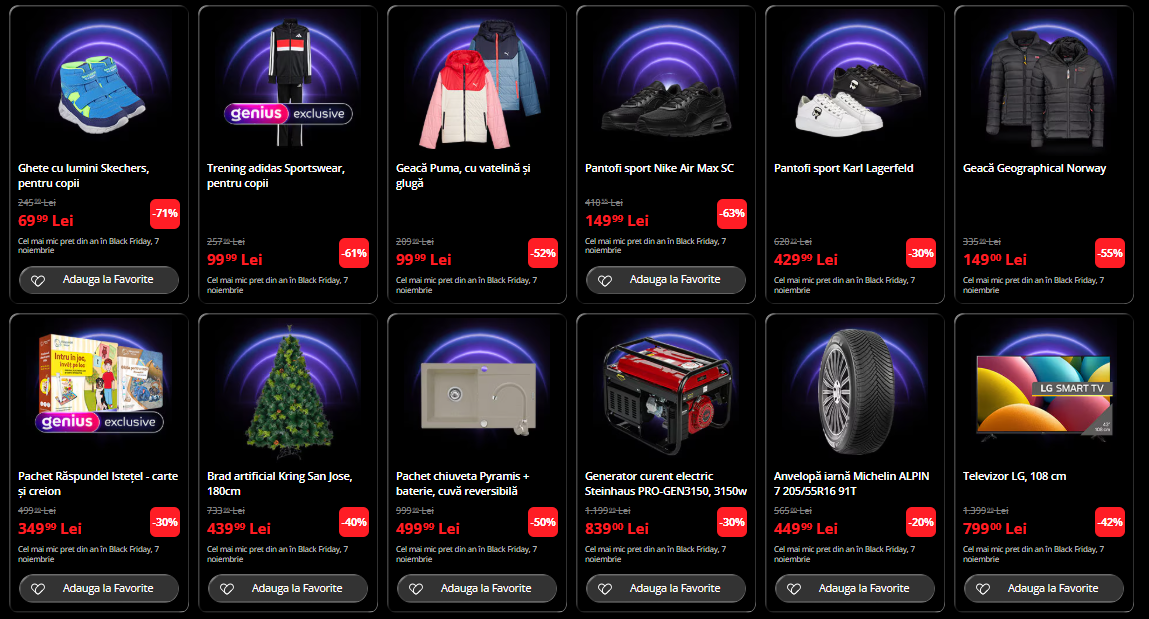 black friday 2025 - catalog emag 5 noiembrie